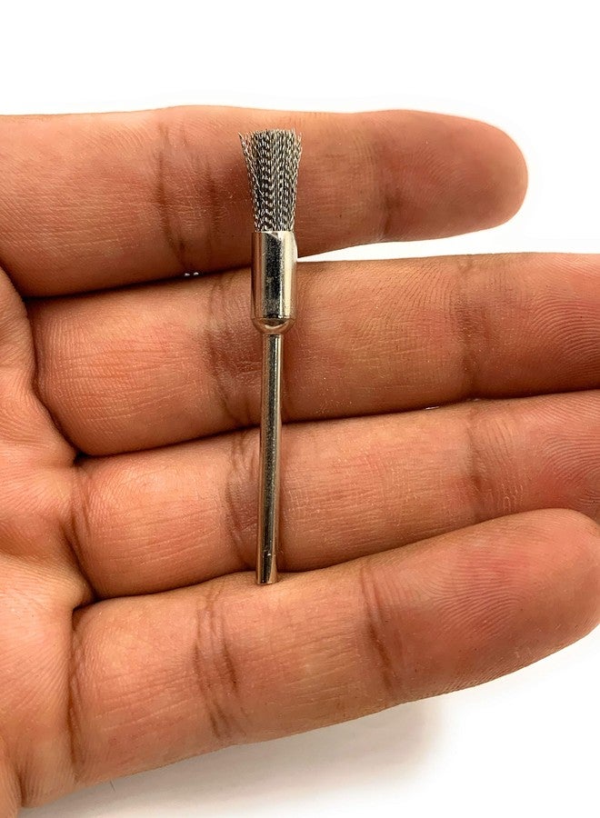 Aone Steel Wire End Brush Thupi 5pcs for Satin/Brushed Finish, Rust Removal & Cleaning for Dremel Rotary Tool, Micro Hand Motor, Polishing Motor for Jewellery Making, Watchmaking, Model Making - Image 3